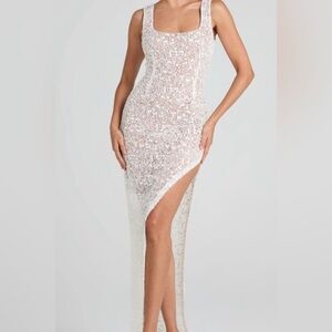 NADINE MERABI Louisa beaded dress